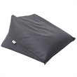 Magic Pouf Black Beanbag Linen 3 in 1 Ottoman Chair Pillow