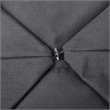 Magic Pouf Black Beanbag Linen 3 in 1 Ottoman Chair Pillow