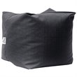 Magic Pouf Black Beanbag Linen 3 in 1 Ottoman Chair Pillow