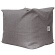 Magic Pouf Gray Beanbag Linen 3 in 1 Ottoman Chair Pillow