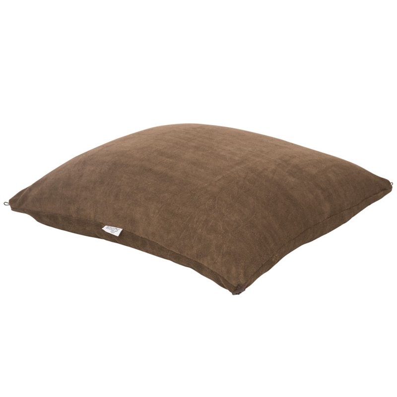 Magic Pouf Brown Beanbag Microplush 3 in 1 Ottoman Chair Pillow