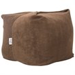 Magic Pouf Brown Beanbag Microplush 3 in 1 Ottoman Chair Pillow