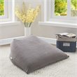 Magic Pouf Gray Beanbag Microplush 3 in 1 Ottoman Chair Pillow