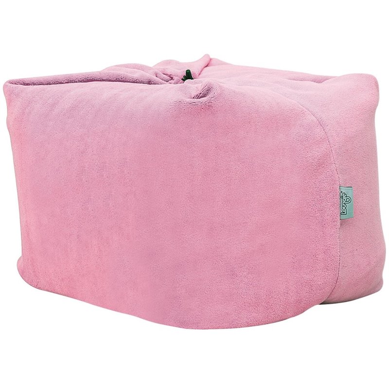 Magic Pouf Pink Beanbag Microplush 3 in 1 Ottoman Chair Pillow