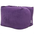 Magic Pouf Purple Beanbag Microplush 3 in 1 Ottoman Chair Pillow