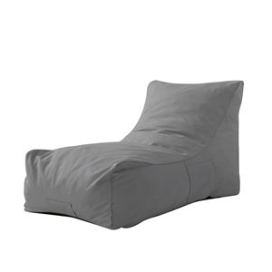 Loungie Resty Nylon Bean Bag Chair Light Grey