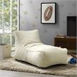 Loungie Resty Nylon Bean Bag Chair Beige