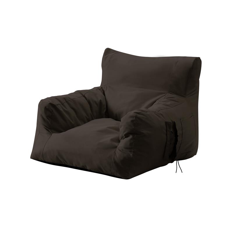 Loungie Comfy Nylon Bean Bag Chair/ Lounge Chair Brown