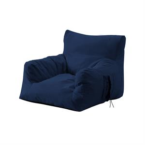 Loungie Comfy Nylon Bean Bag Chair/ Lounge Chair Navy