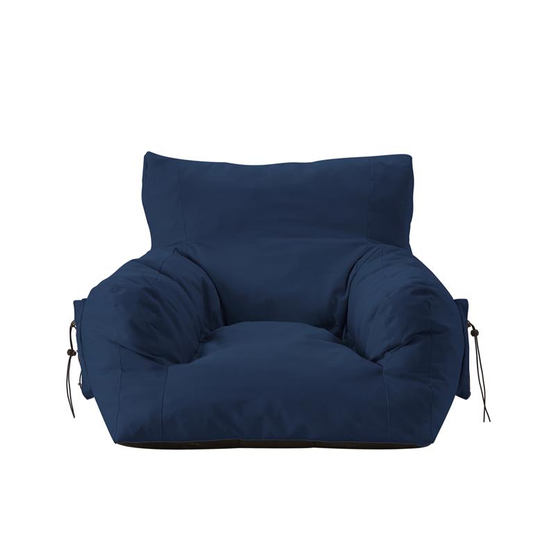 Loungie Comfy Nylon Bean Bag Chair/ Lounge Chair Navy
