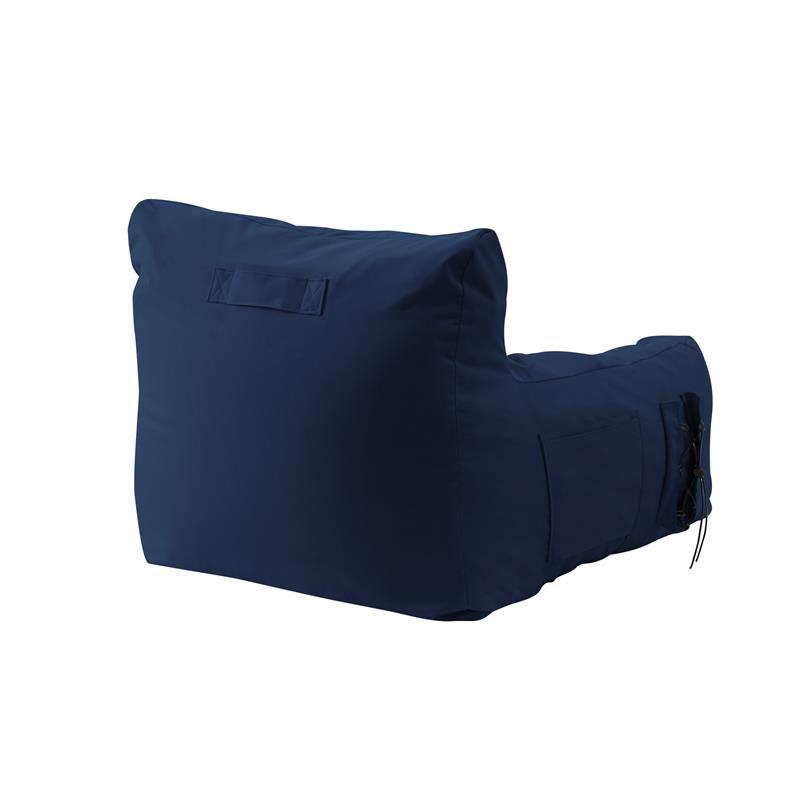 Loungie Comfy Nylon Bean Bag Chair/ Lounge Chair Navy