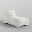 Loungie Resty Nylon Bean Bag Chair White