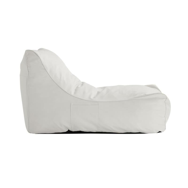 Loungie Resty Nylon Bean Bag Chair White