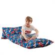Bean Bag Covers Racecar Blue Microfiber 88