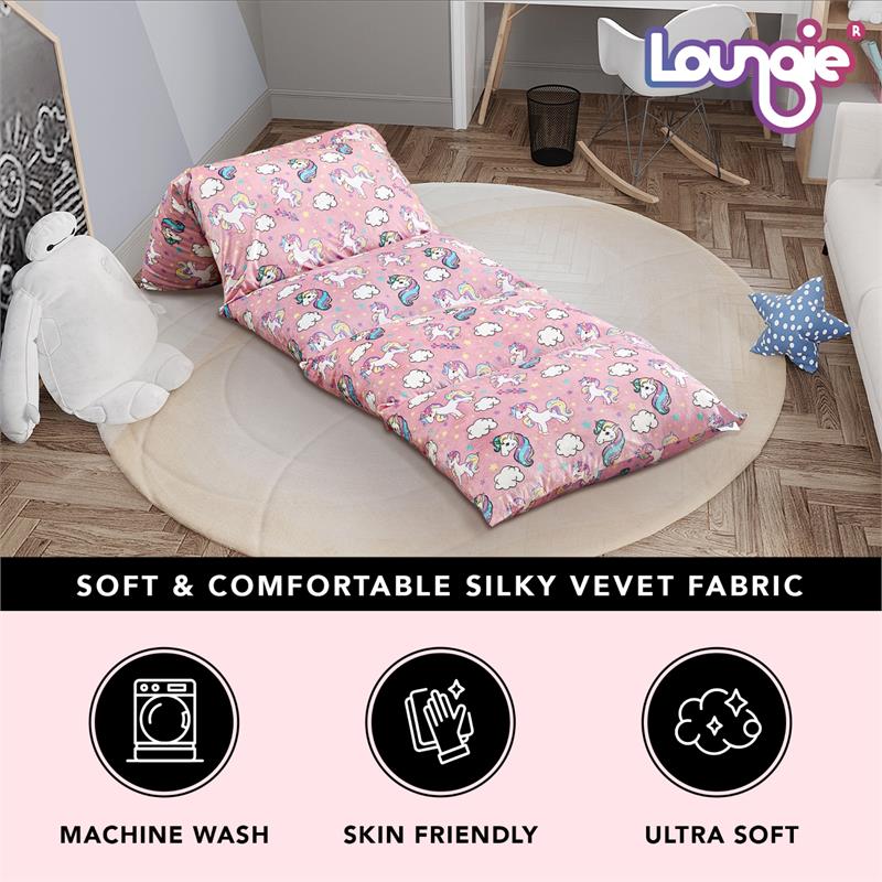 Bean Bag Covers Unicorn Light Pink Microfiber 88