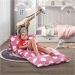 Bean Bag Covers Pink Polka Dots Microfiber 88