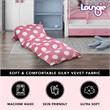 Bean Bag Covers Pink Polka Dots Microfiber 88