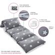 Bean Bag Covers Grey Stars Microfiber 88