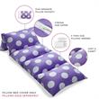 Bean Bag Covers Purple Polka Dots Microfiber 88