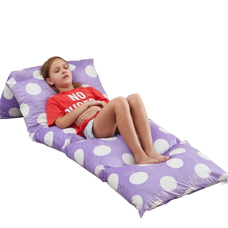 Bean Bag Covers Purple Polka Dots Microfiber 88