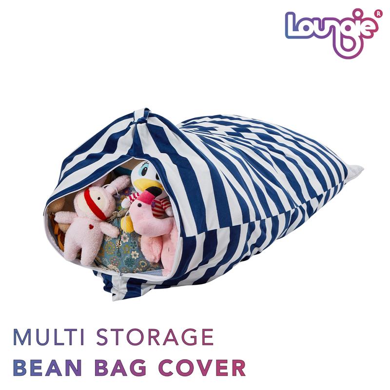 Bean Bag Covers Navy Microfiber 55