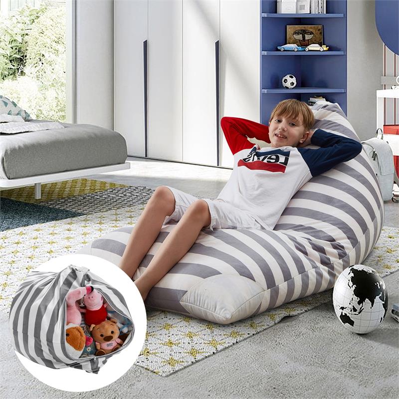 Bean Bag Covers Grey Microfiber 55