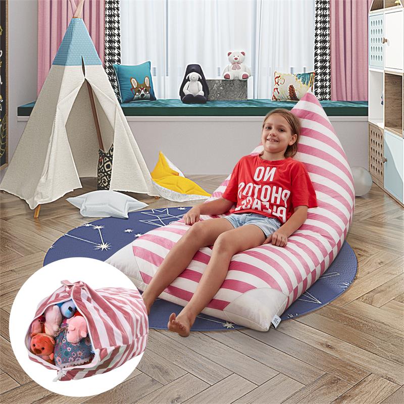 Bean Bag Covers Pink Microfiber 55