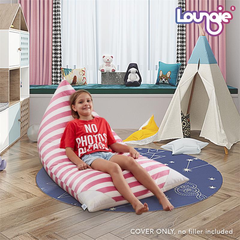 Bean Bag Covers Pink Microfiber 55