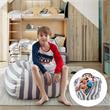 Bean Bag Covers Grey Microfiber 32
