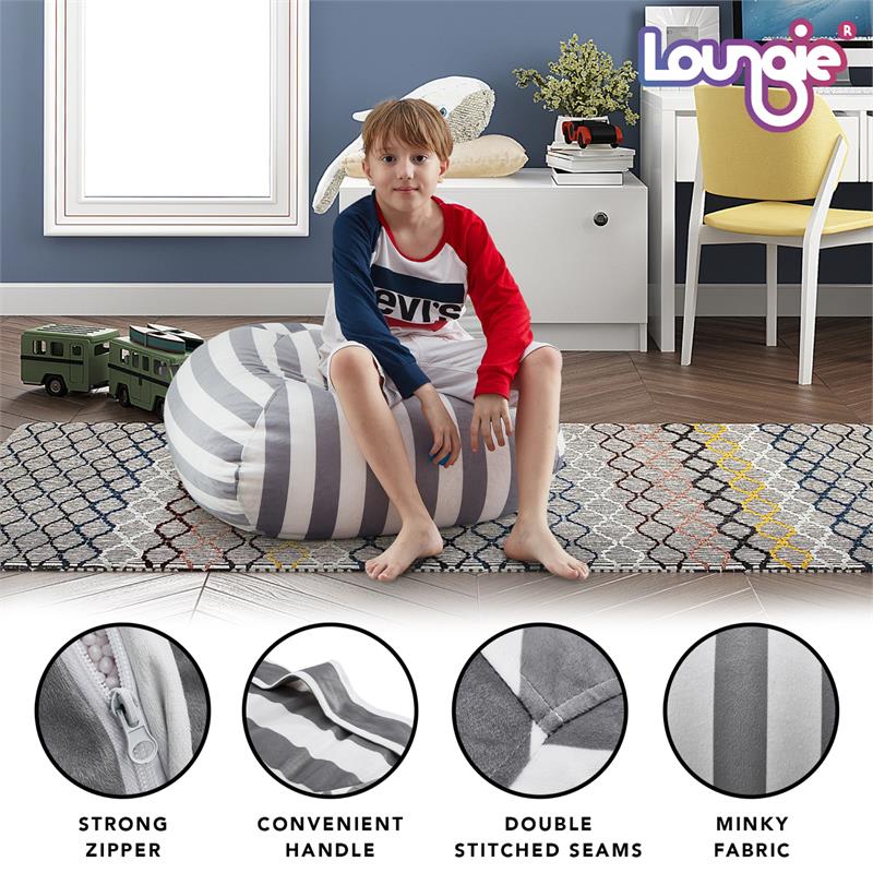 Bean Bag Covers Grey Microfiber 32
