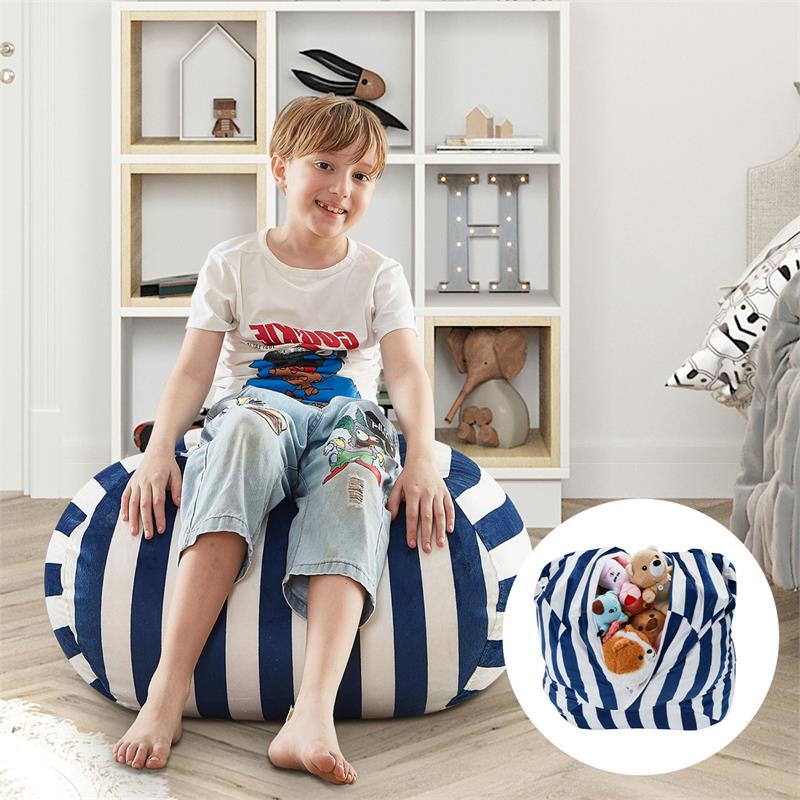 Bean Bag Covers Navy Microfiber 32