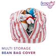 Bean Bag Covers Pink Microfiber 32