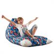 Bean Bag Covers Racecar Blue Microfiber 55