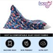 Bean Bag Covers Racecar Blue Microfiber 55