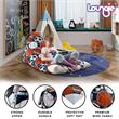 Bean Bag Covers Sport Black Microfiber 55