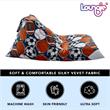 Bean Bag Covers Sport Black Microfiber 55