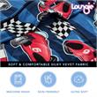 Bean Bag Covers Racecar Blue Microfiber 32