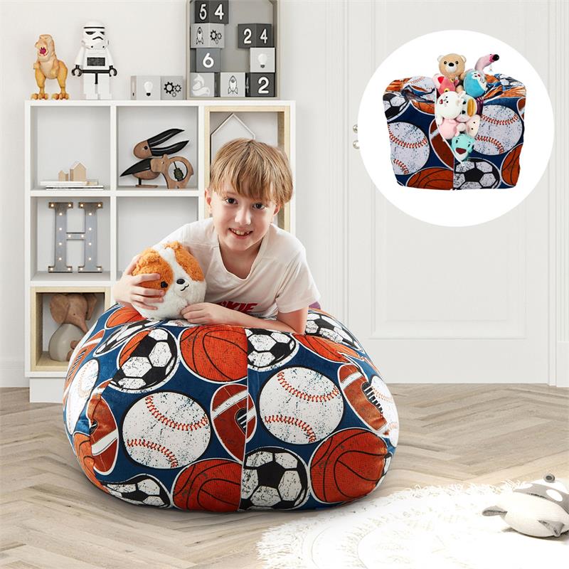 Bean Bag Covers Sport Black Microfiber 32