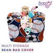 Bean Bag Covers Sport Black Microfiber 32