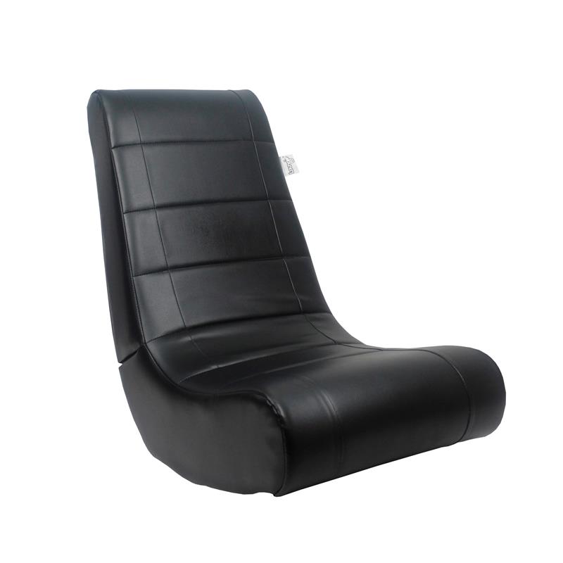 Rockme Floor Chairs Foam Black Leather PU