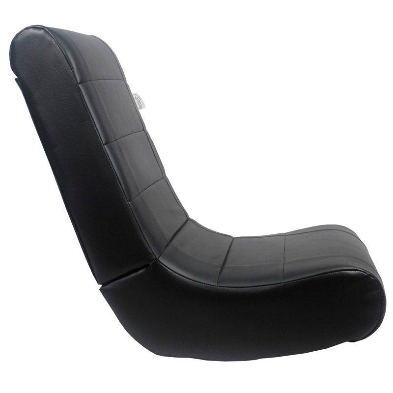Rockme Floor Chairs Foam Black Leather PU