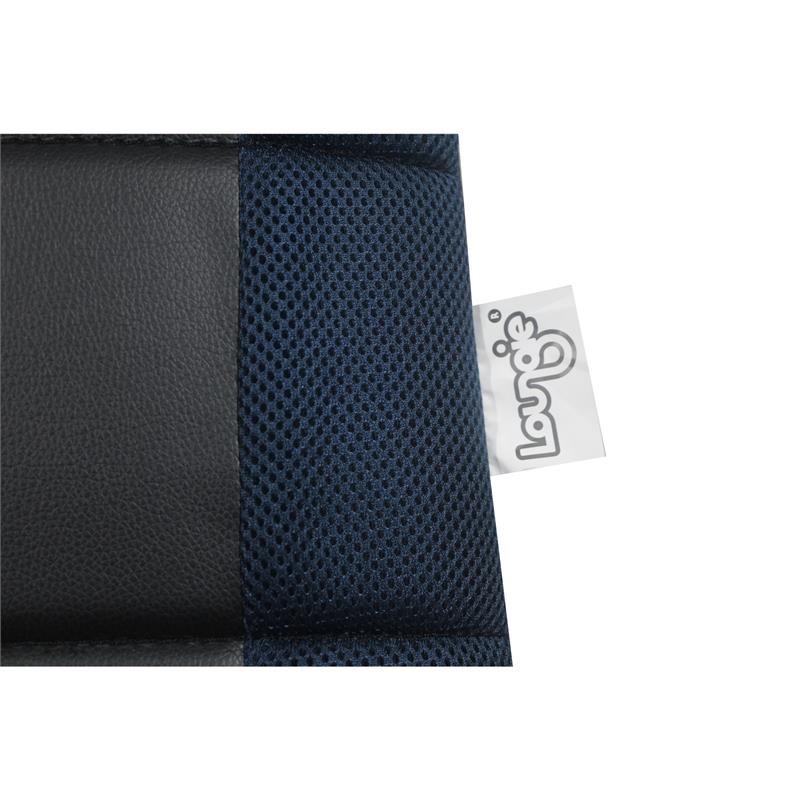 Rockme Floor Chairs Black And Blue Leather