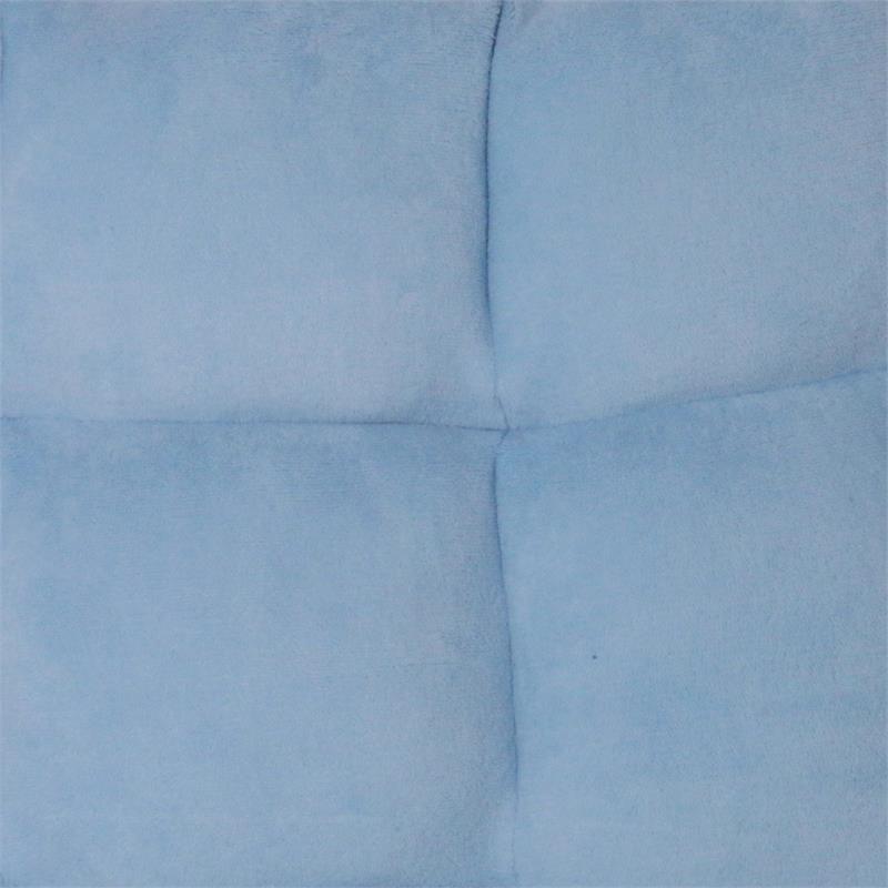 Loungie Floor Chairs Blue Microplush Foam Filling Steel Tube Frame