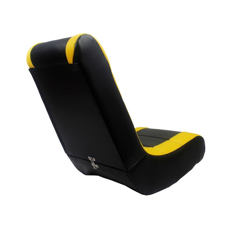 Rockme Floor Chairs Black And Yellow Leather PU