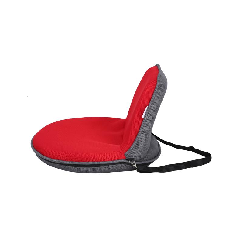 Quickchair Floor Chairs Red/Grey Mesh Indoor/Outdoor Portable Multi use