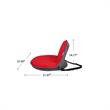 Quickchair Floor Chairs Red/Grey Mesh Indoor/Outdoor Portable Multi use