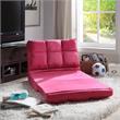 Loungie Floor Chairs Fuchsia Microsuede Foam Filling Steel Tube Frame
