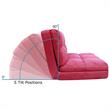 Loungie Floor Chairs Fuchsia Microsuede Foam Filling Steel Tube Frame