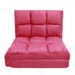 Loungie Floor Chairs Fuchsia Microsuede Foam Filling Steel Tube Frame