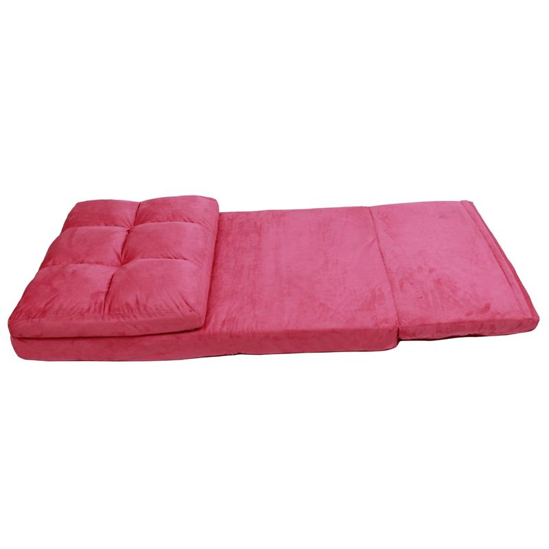 Loungie Floor Chairs Fuchsia Microsuede Foam Filling Steel Tube Frame